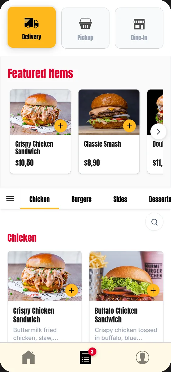 Client mobile app preview: Smash Bros theme